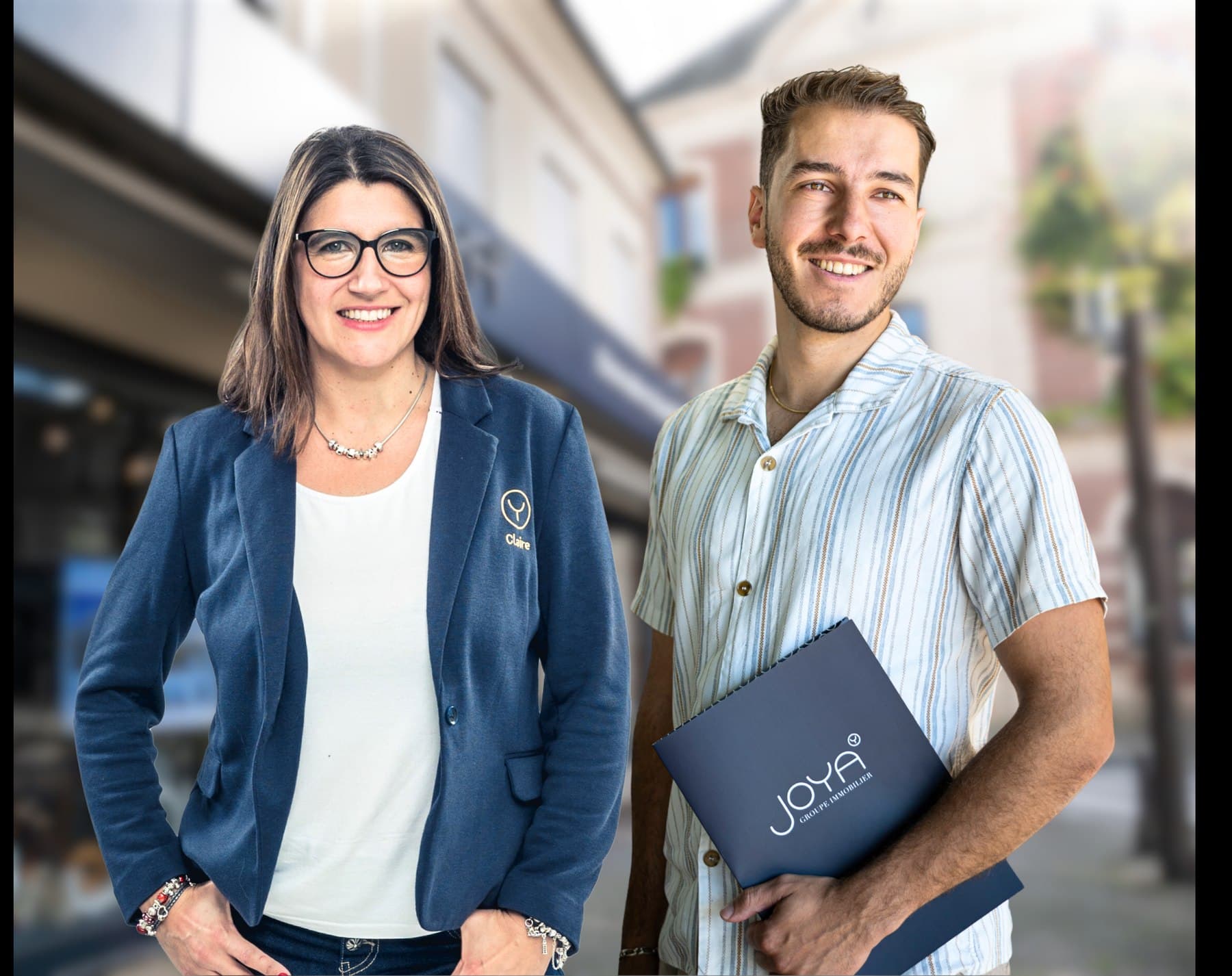 Claire Kremer et Jules Choiselat, conseillers en immobilier Joya